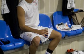 VASCO/RIO DE JANEIRO X CORINTHIANS/SAO PAULO - nos vestirios antes da partida realizada esta noite no estdio do Maracan, na primeira partida das semi finais da Copa do Brasil 2009