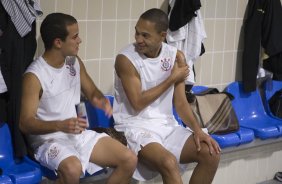 VASCO/RIO DE JANEIRO X CORINTHIANS/SAO PAULO - nos vestirios antes da partida realizada esta noite no estdio do Maracan, na primeira partida das semi finais da Copa do Brasil 2009