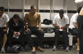 SANTOS/SP X CORINTHIANS/SP - nos vestiários antes da partida realizada esta tarde no estádio da Vila Belmiro, válida pelo Campeonato Brasileiro de 2009