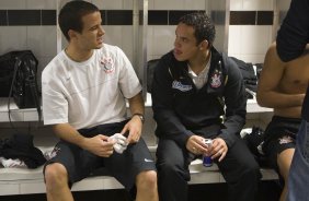 SANTOS/SP X CORINTHIANS/SP - nos vestiários antes da partida realizada esta tarde no estádio da Vila Belmiro, válida pelo Campeonato Brasileiro de 2009