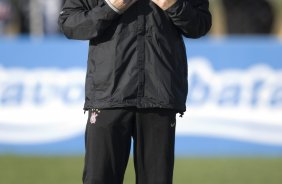 Durante o treino do Corinthians realizado na esta tarde no Parque Ecolgico do Tiete. O prximo jogo ser contra o Vasco da Gama, amanh, quarta-feira, 03/06, a noite, no Pacaembu, no segundo jogo das semifinais da Copa do Brasil 2009