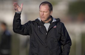 Durante o treino do Corinthians realizado na esta tarde no Parque Ecolgico do Tiete. O prximo jogo ser contra o Vasco da Gama, amanh, quarta-feira, 03/06, a noite, no Pacaembu, no segundo jogo das semifinais da Copa do Brasil 2009