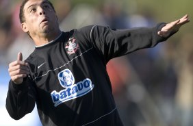 Durante o treino do Corinthians realizado na esta tarde no Parque Ecolgico do Tiete. O prximo jogo ser contra o Vasco da Gama, amanh, quarta-feira, 03/06, a noite, no Pacaembu, no segundo jogo das semifinais da Copa do Brasil 2009