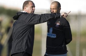 Durante o treino do Corinthians realizado na esta tarde no Parque Ecolgico do Tiete. O prximo jogo ser contra o Vasco da Gama, amanh, quarta-feira, 03/06, a noite, no Pacaembu, no segundo jogo das semifinais da Copa do Brasil 2009