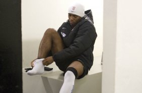 CORINTHIANS/SP X VASCO DA GAMA/RJ - nos vestiários antes da partida realizada esta noite no estádio do Pacaembu, válida pelo jogo de volta e decidindo a vaga na semifinal da Copa do Brasil 2009