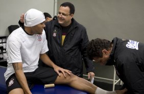 CORINTHIANS/SP X VASCO DA GAMA/RJ - nos vestiários antes da partida realizada esta noite no estádio do Pacaembu, válida pelo jogo de volta e decidindo a vaga na semifinal da Copa do Brasil 2009