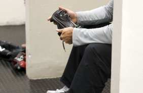 CORINTHIANS/SP X VASCO DA GAMA/RJ - nos vestiários antes da partida realizada esta noite no estádio do Pacaembu, válida pelo jogo de volta e decidindo a vaga na semifinal da Copa do Brasil 2009