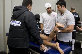 CORINTHIANS/SP X VASCO DA GAMA/RJ - nos vestiários antes da partida realizada esta noite no estádio do Pacaembu, válida pelo jogo de volta e decidindo a vaga na semifinal da Copa do Brasil 2009