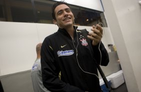 CORINTHIANS/SP X INTERNACIONAL/RS -  nos vestirios antes da partida realizada esta noite no estdio do Pacaembu, zona oeste da cidade, na primeira partida da deciso da Copa do Brasil 2009