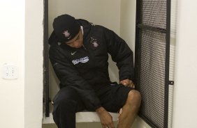 CORINTHIANS/SP X INTERNACIONAL/RS -  nos vestirios antes da partida realizada esta noite no estdio do Pacaembu, zona oeste da cidade, na primeira partida da deciso da Copa do Brasil 2009