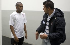 CORINTHIANS/SP X INTERNACIONAL/RS -  nos vestirios antes da partida realizada esta noite no estdio do Pacaembu, zona oeste da cidade, na primeira partida da deciso da Copa do Brasil 2009