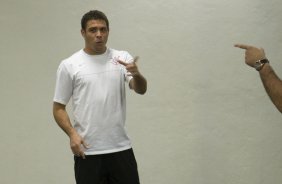 CORINTHIANS/SP X INTERNACIONAL/RS -  nos vestirios antes da partida realizada esta noite no estdio do Pacaembu, zona oeste da cidade, na primeira partida da deciso da Copa do Brasil 2009