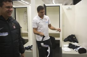 CORINTHIANS/SP X SAO PAULO/SP - nos vestirios antes da partida realizada esta noite no estdio do Pacaembu, zona oeste da cidade, vlida pelo primeiro turno do Campeonato Brasileiro de 2009