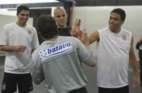 CORINTHIANS/SP X SAO PAULO/SP - nos vestirios antes da partida realizada esta noite no estdio do Pacaembu, zona oeste da cidade, vlida pelo primeiro turno do Campeonato Brasileiro de 2009