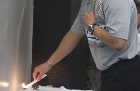 CORINTHIANS/SP X SAO PAULO/SP - nos vestiários antes da partida realizada esta noite no estádio do Pacaembu, zona oeste da cidade, válida pelo primeiro turno do Campeonato Brasileiro de 2009