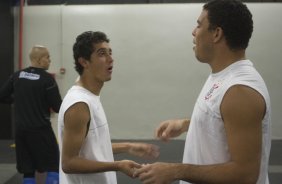 CORINTHIANS/SP X SAO PAULO/SP - nos vestirios antes da partida realizada esta noite no estdio do Pacaembu, zona oeste da cidade, vlida pelo primeiro turno do Campeonato Brasileiro de 2009