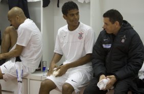 ATLETICO PARANAENSE/PR X CORINTHIANS/SP - nos vestirios antes da partida realizada esta tarde no estdio da Arena da Baixada, em Curitiba, vlida pelo primeiro turno do Campeonato Brasileiro de 2009