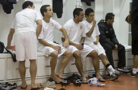 ATLETICO PARANAENSE/PR X CORINTHIANS/SP - nos vestirios antes da partida realizada esta tarde no estdio da Arena da Baixada, em Curitiba, vlida pelo primeiro turno do Campeonato Brasileiro de 2009