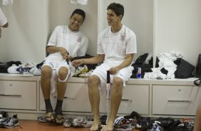 ATLETICO PARANAENSE/PR X CORINTHIANS/SP - nos vestirios antes da partida realizada esta tarde no estdio da Arena da Baixada, em Curitiba, vlida pelo primeiro turno do Campeonato Brasileiro de 2009