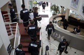 Durante o treino fsico do Corinthians realizado esta manh na Academia Swimex, em Curitiba. O prximo jogo ser contra Internacional/RS, dia 01/07, quarta-feira a noite, no Beira-Rio, na deciso da Copa do Brasil 2009