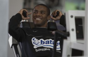 Durante o treino fsico do Corinthians realizado esta manh na Academia Swimex, em Curitiba. O prximo jogo ser contra Internacional/RS, dia 01/07, quarta-feira a noite, no Beira-Rio, na deciso da Copa do Brasil 2009