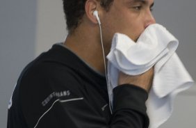 Durante o treino fsico do Corinthians realizado esta manh na Academia Swimex, em Curitiba. O prximo jogo ser contra Internacional/RS, dia 01/07, quarta-feira a noite, no Beira-Rio, na deciso da Copa do Brasil 2009