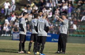 Durante o treino do Corinthians realizado esta tarde no campo do J. Malucelli, em Curitiba; o prximo jogo do time ser na proxima 4a. feira, 01/07, contra o Internacional/RS, no Beira-Rio, na deciso da Copa do Brasil 2009