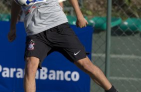 Durante o treino do Corinthians realizado esta tarde no campo do J. Malucelli, em Curitiba; o prximo jogo do time ser na proxima 4a. feira, 01/07, contra o Internacional/RS, no Beira-Rio, na deciso da Copa do Brasil 2009