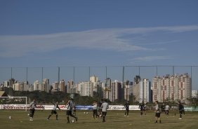 Durante o treino do Corinthians realizado esta tarde no campo do J. Malucelli, em Curitiba; o próximo jogo do time será na proxima 4a. feira, 01/07, contra o Internacional/RS, no Beira-Rio, na decisão da Copa do Brasil 2009