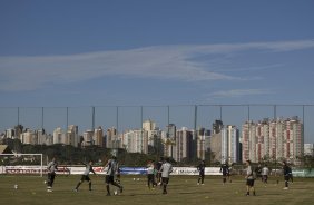 Durante o treino do Corinthians realizado esta tarde no campo do J. Malucelli, em Curitiba; o prximo jogo do time ser na proxima 4a. feira, 01/07, contra o Internacional/RS, no Beira-Rio, na deciso da Copa do Brasil 2009