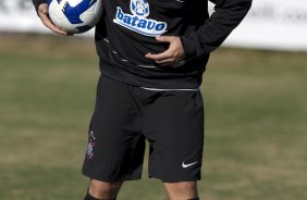 Durante o treino do Corinthians realizado esta tarde no campo do J. Malucelli, em Curitiba; o prximo jogo do time ser na proxima 4a. feira, 01/07, contra o Internacional/RS, no Beira-Rio, na deciso da Copa do Brasil 2009