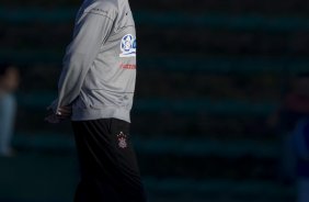 Durante o treino do Corinthians realizado esta tarde no campo do J. Malucelli, em Curitiba; o prximo jogo do time ser na proxima 4a. feira, 01/07, contra o Internacional/RS, no Beira-Rio, na deciso da Copa do Brasil 2009