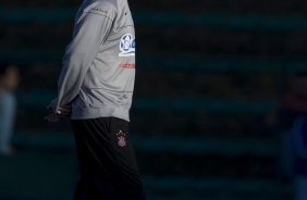 Durante o treino do Corinthians realizado esta tarde no campo do J. Malucelli, em Curitiba; o prximo jogo do time ser na proxima 4a. feira, 01/07, contra o Internacional/RS, no Beira-Rio, na deciso da Copa do Brasil 2009