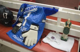 INTERNACIONAL/RS X CORINTHIANS/SP - Os vestiários antes da partida realizada esta noite no estádio Beira-Rio, em Porto Alegre, no jogo de decisão da Copa do Brasil 2009