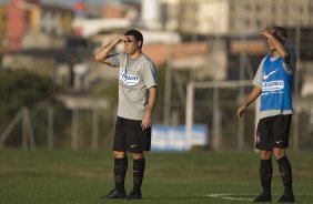Durante o treino do Corinthians esta tarde no Parque Ecológico do Tiete, zona leste da cidade; o próximo jogo do time será amanhã, 4a. feira, 08/07, contra o Fluminense, no Pacaembu, pelo Campeonato Brasileiro 2009
