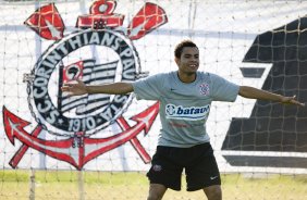 Durante o treino do Corinthians esta tarde no Parque Ecológico do Tiete, zona leste da cidade; o próximo jogo do time será amanhã, 4a. feira, 08/07, contra o Fluminense, no Pacaembu, pelo Campeonato Brasileiro 2009