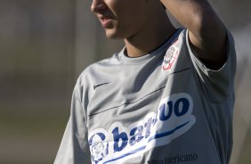 Durante o treino do Corinthians esta tarde no Parque Ecológico do Tiete, zona leste da cidade; o próximo jogo do time será amanhã, 4a. feira, 08/07, contra o Fluminense, no Pacaembu, pelo Campeonato Brasileiro 2009