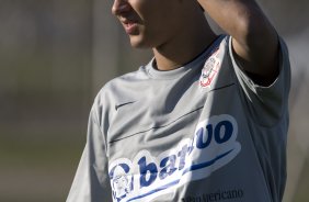 Durante o treino do Corinthians esta tarde no Parque Ecolgico do Tiete, zona leste da cidade; o prximo jogo do time ser amanh, 4a. feira, 08/07, contra o Fluminense, no Pacaembu, pelo Campeonato Brasileiro 2009