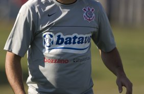 Durante o treino do Corinthians esta tarde no Parque Ecológico do Tiete, zona leste da cidade; o próximo jogo do time será amanhã, 4a. feira, 08/07, contra o Fluminense, no Pacaembu, pelo Campeonato Brasileiro 2009