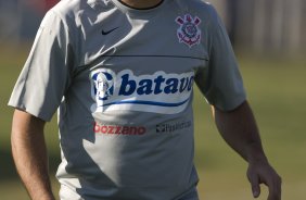 Durante o treino do Corinthians esta tarde no Parque Ecolgico do Tiete, zona leste da cidade; o prximo jogo do time ser amanh, 4a. feira, 08/07, contra o Fluminense, no Pacaembu, pelo Campeonato Brasileiro 2009