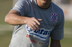 Durante o treino do Corinthians esta tarde no Parque Ecológico do Tiete, zona leste da cidade; o próximo jogo do time será amanhã, 4a. feira, 08/07, contra o Fluminense, no Pacaembu, pelo Campeonato Brasileiro 2009