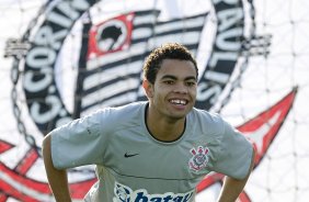 Durante o treino do Corinthians esta tarde no Parque Ecológico do Tiete, zona leste da cidade; o próximo jogo do time será amanhã, 4a. feira, 08/07, contra o Fluminense, no Pacaembu, pelo Campeonato Brasileiro 2009