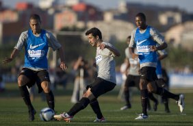 Durante o treino do Corinthians esta tarde no Parque Ecolgico do Tiete, zona leste da cidade; o prximo jogo do time ser amanh, 4a. feira, 08/07, contra o Fluminense, no Pacaembu, pelo Campeonato Brasileiro 2009