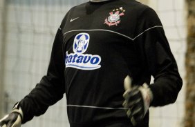 Durante o treino do Corinthians realizado esta manh no ginasio do Parque So Jorge, zona leste da cidade; o prximo jogo do time ser amanh, domingo, 12/07, contra o Grmio, no estdio Olmpico, pelo Campeonato Brasileiro 2009