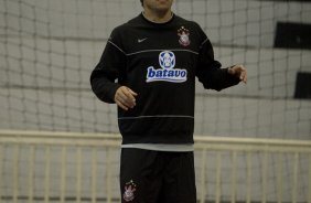 Durante o treino do Corinthians realizado esta manh no ginasio do Parque So Jorge, zona leste da cidade; o prximo jogo do time ser amanh, domingo, 12/07, contra o Grmio, no estdio Olmpico, pelo Campeonato Brasileiro 2009