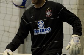 Durante o treino do Corinthians realizado esta manh no ginasio do Parque So Jorge, zona leste da cidade; o prximo jogo do time ser amanh, domingo, 12/07, contra o Grmio, no estdio Olmpico, pelo Campeonato Brasileiro 2009