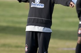 Cristian durante o treino do Corinthians realizado esta tarde no Parque Ecolgico do Tiete, zona leste da cidade; o prximo jogo do time ser quinta-feira, 16/07, contra o Sport Clube do Recife, no estdio do Pacaembu, pelo Campeonato Brasileiro 2009