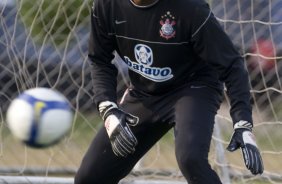 Durante o treino do Corinthians realizado esta tarde no Parque Ecológico do Tiete, zona leste da cidade; o próximo jogo do time será amanhã, quinta-feira, 16/07, contra o Sport Clube do Recife, no estádio do Pacaembu, pelo Campeonato Brasileiro 2009