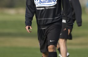 Durante o treino do Corinthians realizado esta tarde no Parque Ecológico do Tiete, zona leste da cidade; o próximo jogo do time será amanhã, quinta-feira, 16/07, contra o Sport Clube do Recife, no estádio do Pacaembu, pelo Campeonato Brasileiro 2009