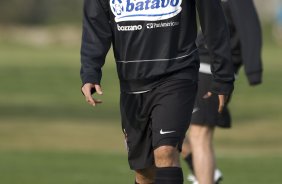 Durante o treino do Corinthians realizado esta tarde no Parque Ecolgico do Tiete, zona leste da cidade; o prximo jogo do time ser amanh, quinta-feira, 16/07, contra o Sport Clube do Recife, no estdio do Pacaembu, pelo Campeonato Brasileiro 2009